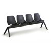 Plastová lavice do čekáren MONOSHELL 4 sedák 4