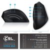 CSL vertikální ergonomická myš bezdrátová 2