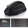 CSL vertikální ergonomická myš bezdrátová 3