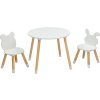 Leaz dětský stůl se 2 židlemi s nohami borovice pro předškoláky 1