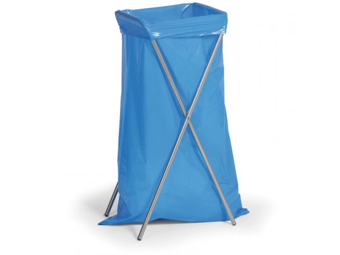 Kovový skládací stojan na odpadkové pytle 70 l