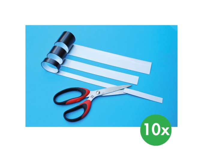 magneticke pruhy 30 x 600 mm bile 10 ks 116172