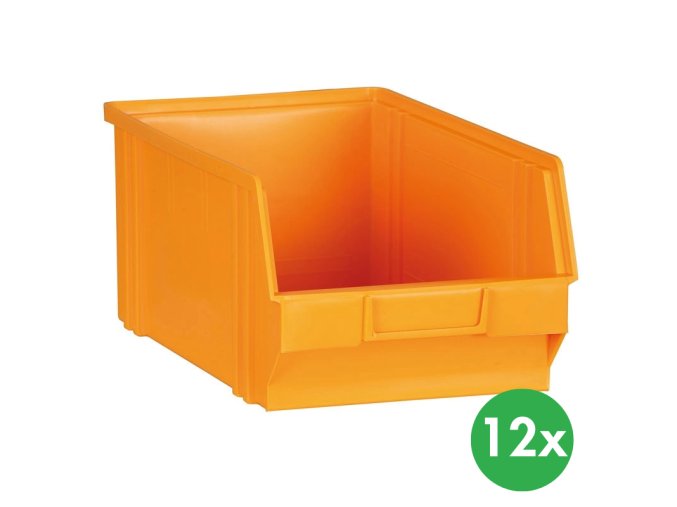 plastove boxy basic 305 x 480 x 177 mm 12 ks zlutooranzova 115159