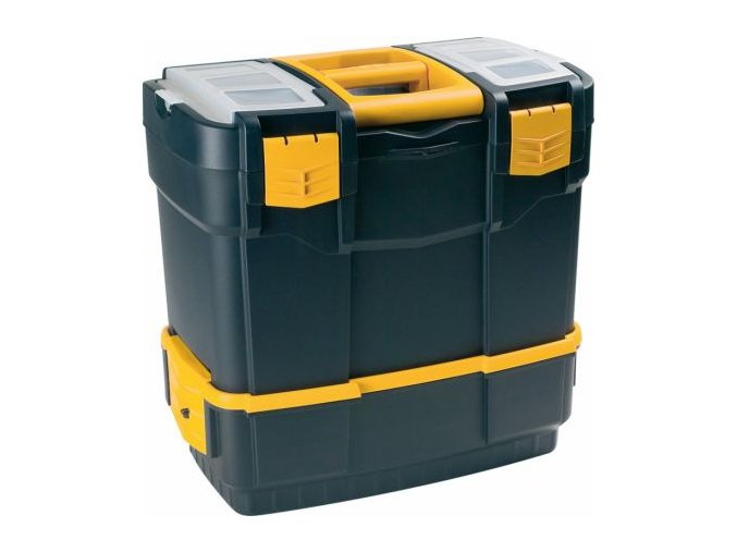 Plastový kufr na nářadí s přídavným boxem 460x280x455 mm