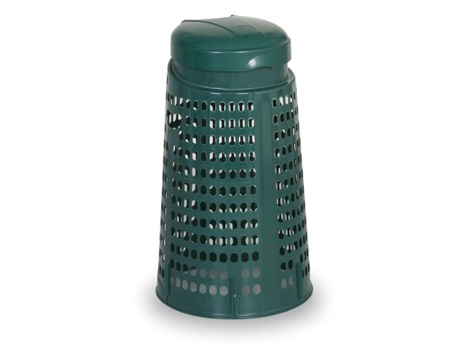 Plastový odpadkový koš na 120 L pytle, zelený