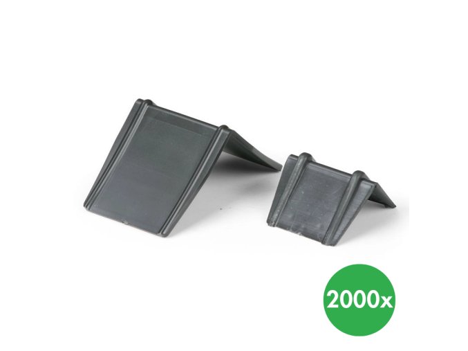 Plastové rohy pod pásku 20 mm, 2000 ks