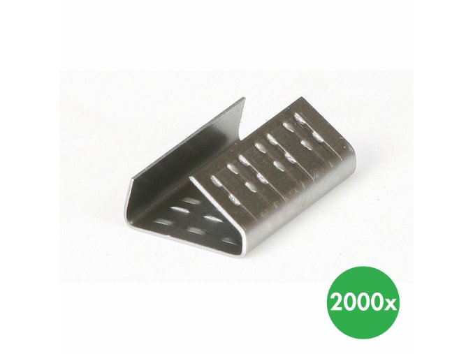 Plechová XL spona pro PP páskování 9 mm, 2000 ks