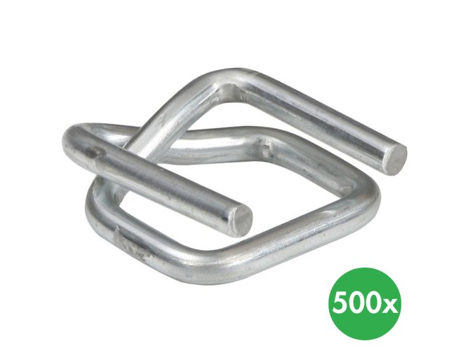 ocelova spona pro pp pes pasky pokovena 25 mm 500 ks 115728