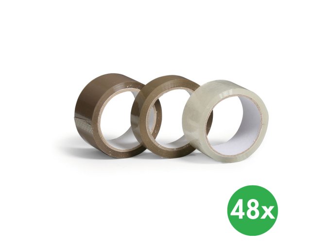 lepici paska transparentni 12 mm x 66 m 48 ks 116757