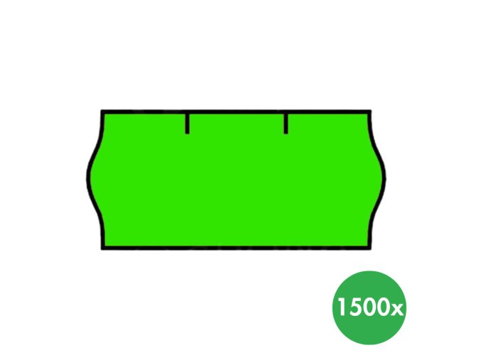 etikety 26 x 12 mm 36 ks signalni zelena 116374