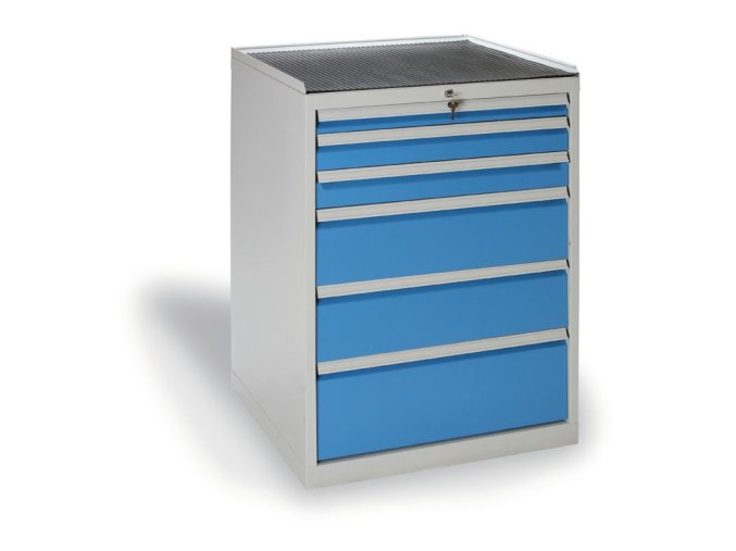 zasuvkova dilenska skrin na naradi kovos 6 zasuvek 720 x 700 x 1030 mm 2283