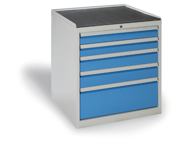 dilenska zasuvkova skrin nizka na naradi kovos 5 zasuvek 720 x 700 x 840 mm 2288