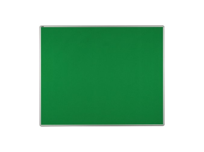 Textilní nástěnka ekoTAB v hliníkovém rámu, 1500 x 1200 mm, zelená