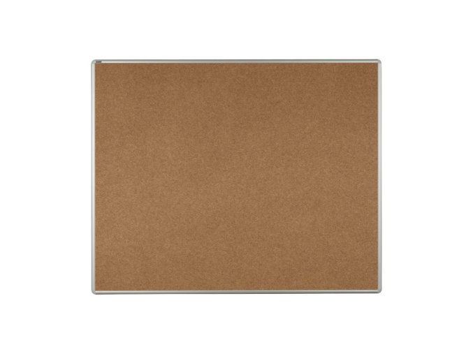 Textilní nástěnka ekoTAB v hliníkovém rámu, 1500 x 1200 mm, hnědá