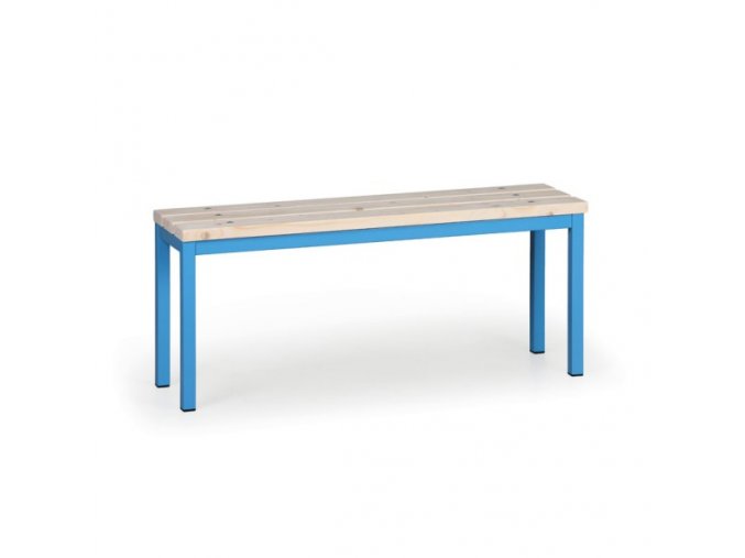 Šatní lavice, sedák - latě, délka 1000 mm, modrá