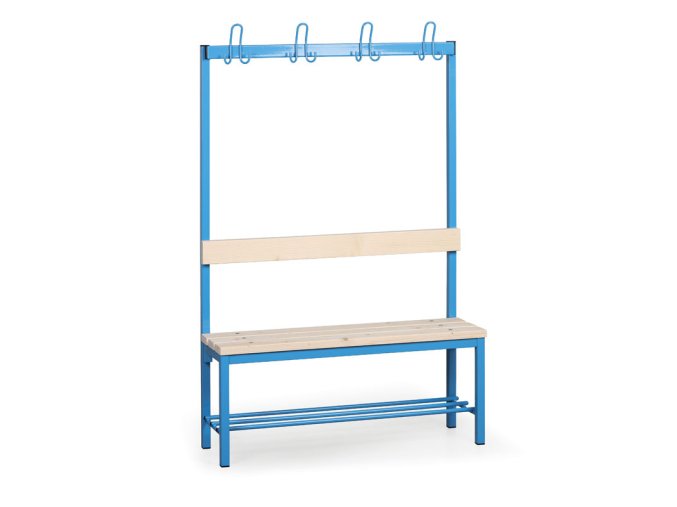 satni lavice s vesakem a botnikem sedak late delka 1000 mm modre nohy 23526