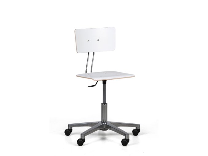 pracovni zidle sally nizka na koleckach bila 104597