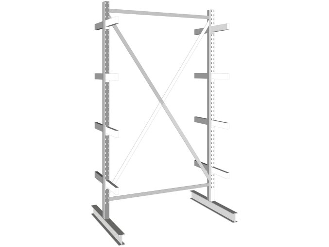 konzolovy regal oboustranny 535 kg 2500 x 1330 x 1040 mm zakladni 51884