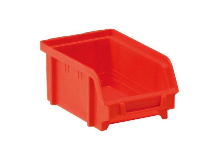 Plastové boxy BASIC typ A, 103 x 166 x 73 mm, 36 ks, červené