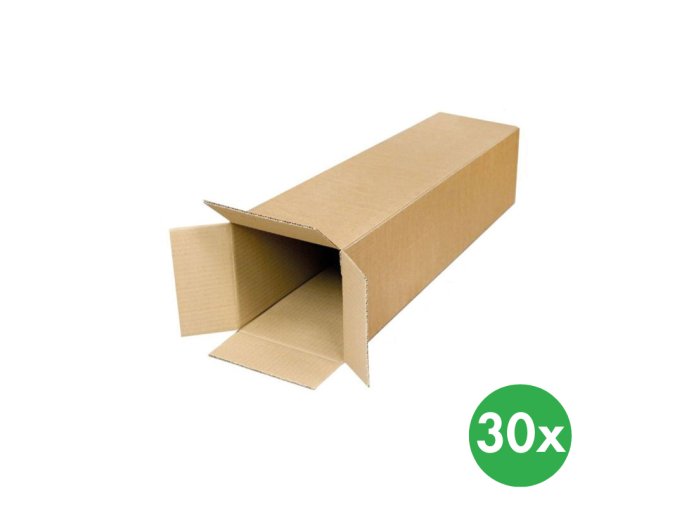kartonova krabice tubus otevirani na kratsi strane krabice 800x150x150 mm 30 ks 115384