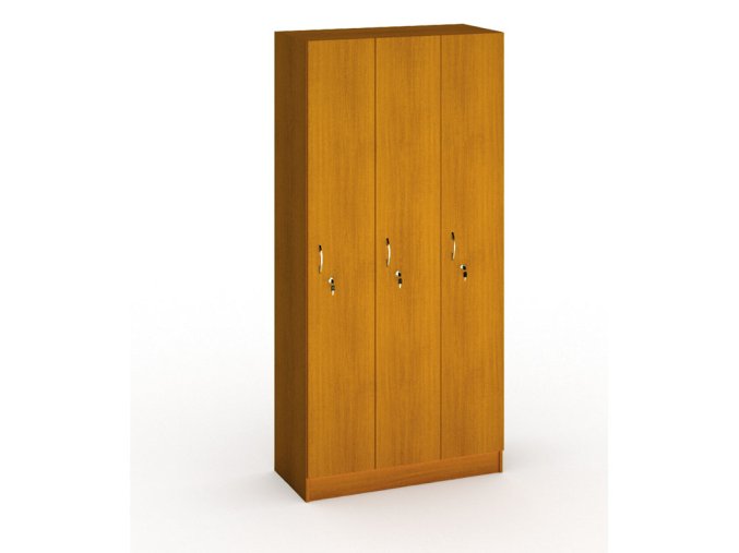 drevena satni skrinka s5 3 oddily 1900 x 900 x 420 mm cylindricky zamek tresen 16861