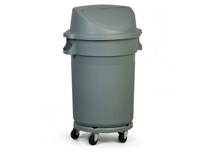 pojizdna plastova nadoba na odpad s vyklopnym vikem 120 l 4184