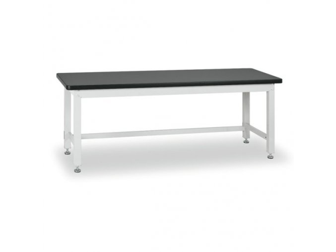 Pracovní stůl do dílny BL, MDF + PVC deska, nosnost 1000 kg, 2100 mm