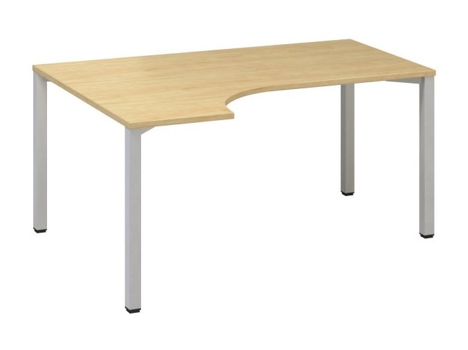 Rohový kancelářský psací stůl CLASSIC B, levý, divoká hruška