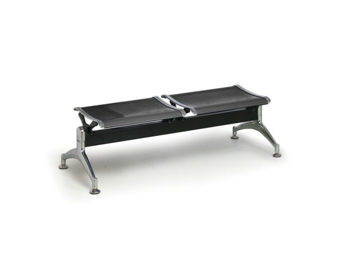 kovova lavice do cekaren strong bez operky 2 sedak cerna 104558