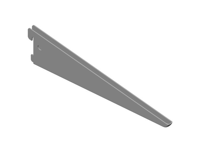 Nosník polic typu U pro ELEMENT SYSTEM, hloubka 270 mm, šedý