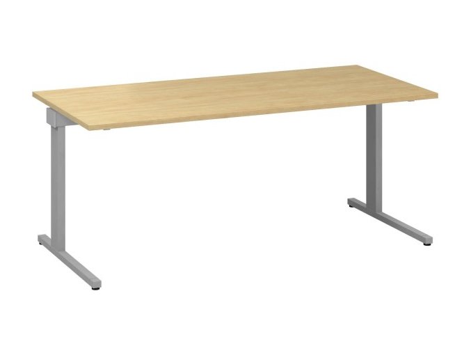 Kancelářský psací stůl CLASSIC C, 1800 x 800 mm, divoká hruška