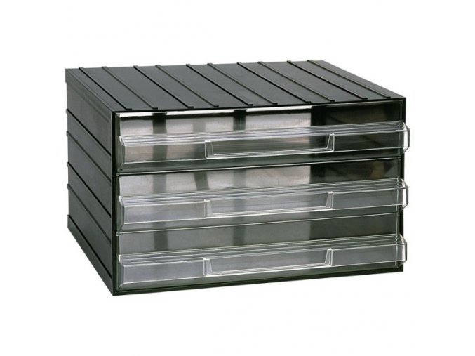 Modulová skříňka se zásuvkami, 382 x 290 x 230 mm, 3 zásuvky