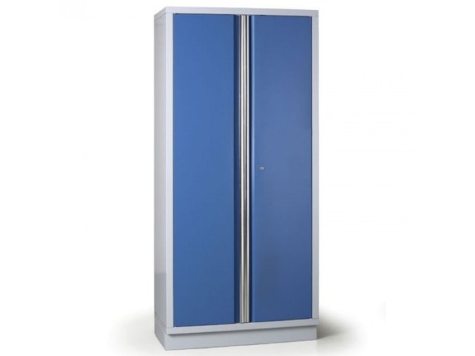 policova dilenska skrin 2 dverova expert 4 police zamek 915 x 458 x 2000 mm modra 23123