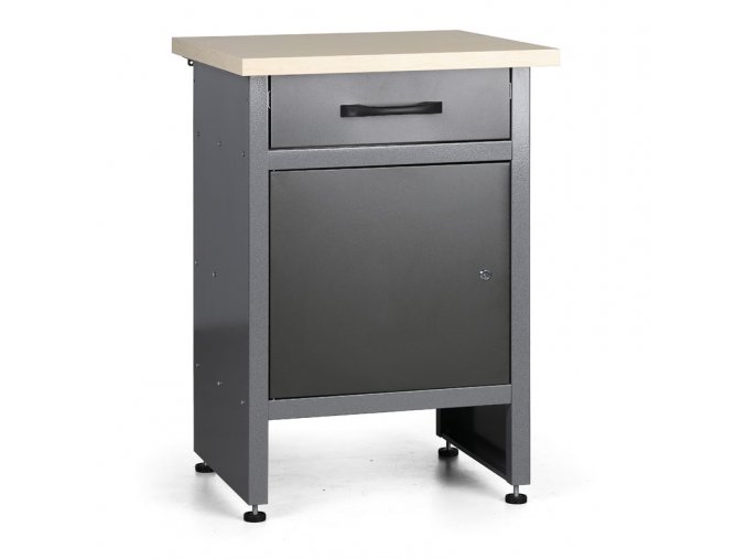 pracovni stul do dilny hobby iii 840 x 600 x 600 mm 1 zasuvka 1 skrinka 22764