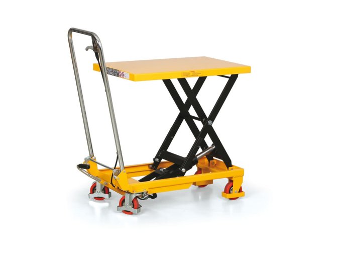 Pojezdový hydraulický zvedací stůl TF, nosnost 150 kg, zdvih 720 mm