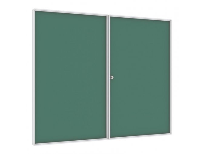 Vnitřní magnetická vitrína, zelená, 1200 x 1500 mm