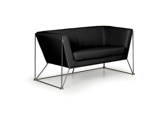 kozena sedaci souprava net dvoumistna cerna 106665