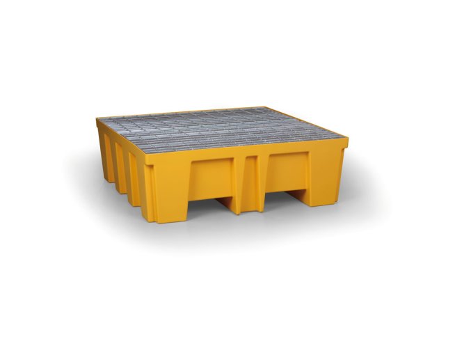 plastova zachytna vana s ocelovym rostem pro 4 sudy 488 l 14453