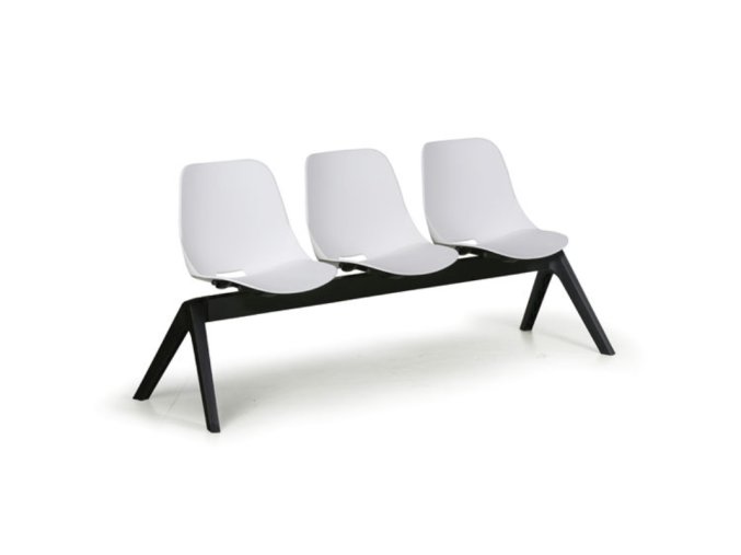 plastova lavice do cekaren monoshell 3 sedak bila 104523