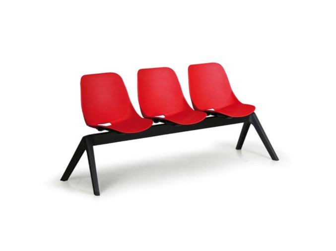 plastova lavice do cekaren monoshell 3 sedak cervena 104524