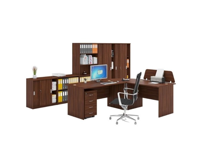 sestava kancelarskeho nabytku mirelli typ b orech 20063