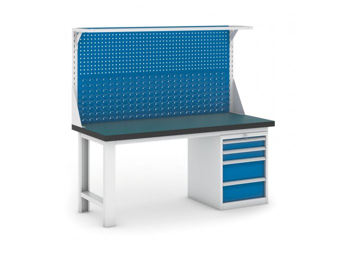 pracovni stul do dilny gb s nastavbou a zasuvkovym boxem na naradi 1800 mm 15163