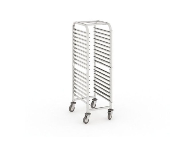 nerezovy prepravni vozik na gastronadoby 10 pater 1350 x 380 x 550 mm 20838