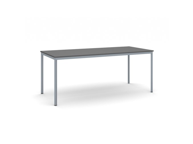 jidelni stul 180x80 cm tmave seda podnoz grafit 17115