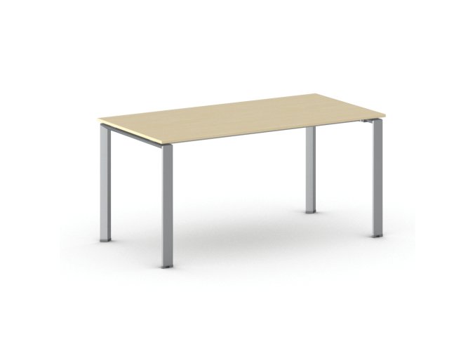 jednaci kancelarsky stul primo infinity 160x80 cm sedostribrna podnoz briza 103675