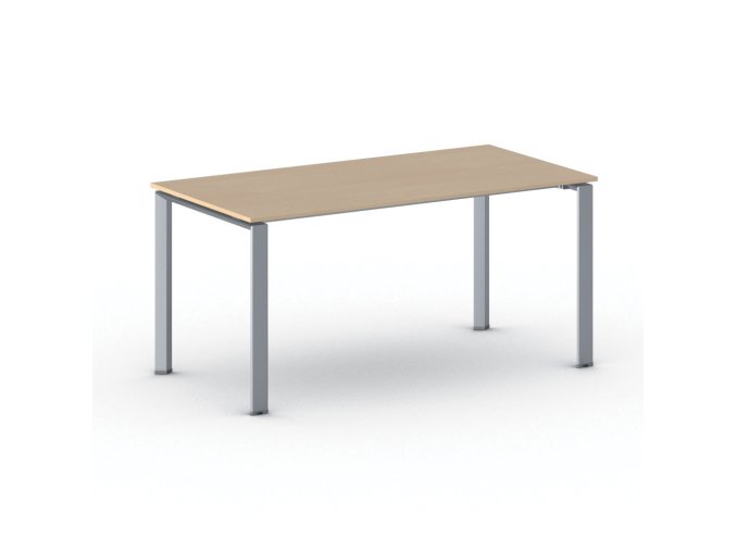 jednaci kancelarsky stul primo infinity 160x80 cm sedostribrna podnoz buk 103676