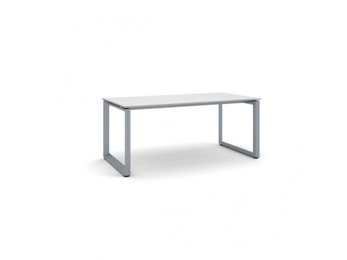 Kancelářský stůl PRIMO INSPIRE, šedostříbrná podnož, 1800 x 900 mm, šedá