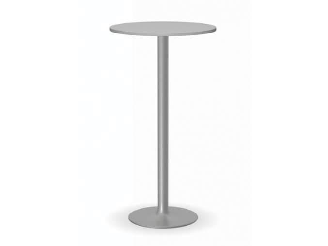 Koktejlový stůl OLYMPO II, průměr 600 mm, šedá podnož, deska šedá