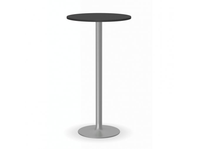 koktejlovy stul olympo ii prumer 600 mm seda podnoz deska grafit 18410