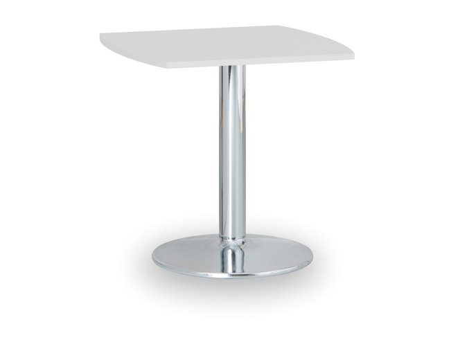 konferencni stolek zeus ii 66x66 cm chromovana podnoz bila 88276